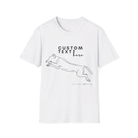 Custom Dog Sport Outline with text - Tee