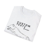 Custom Dog Sport Outline with text - Tee