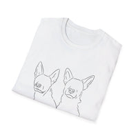 Your Dogs On A Shirt - Custom Pet Tee (2 dogs)