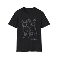 Your Dogs On A Shirt - Custom Pet Tee (2 dogs)