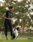 Custom Dog Sport Outline with text - Tee