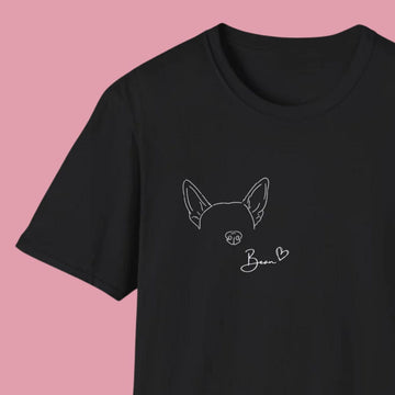 'Custom Dog Ears & Nose' Tee