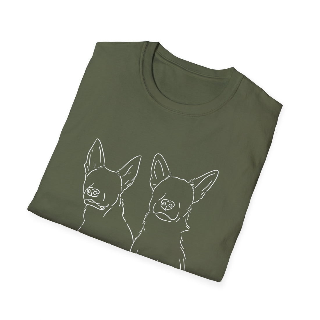 Your Dogs On A Shirt - Custom Pet Tee (2 dogs)